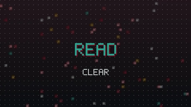 Comparison of readable and unreadable pixel styled text