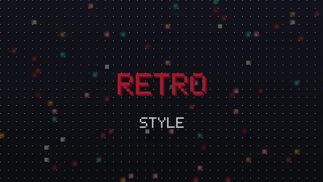 Grid of different retro pixel text styles side by side